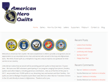 Tablet Screenshot of americanheroquilts.com